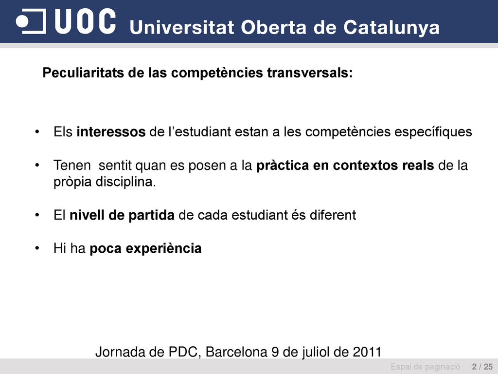 Jornada de PDC, Barcelona 9 de juliol de 2011