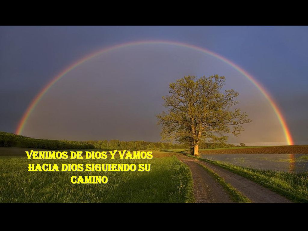 VENIMOS DE DIOS Y VAMOS HACIA DIOS SIGUIENDO SU CAMINO