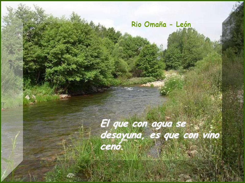 El que con agua se desayuna, es que con vino cenó.
