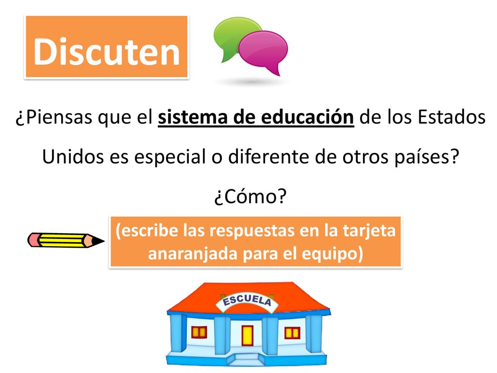 (escribe las respuestas en la tarjeta anaranjada para el equipo)