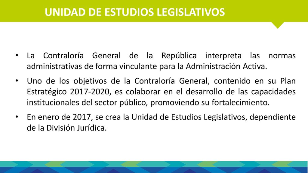 ROL Y FUNCIONES DE LA CONTRALORÍA UNIDAD DE ESTUDIOS LEGISLATIVOS
