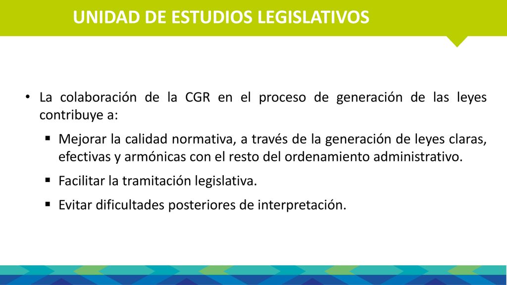 ROL Y FUNCIONES DE LA CONTRALORÍA UNIDAD DE ESTUDIOS LEGISLATIVOS