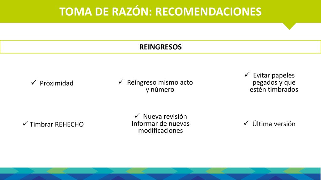 ROL Y FUNCIONES DE LA CONTRALORÍA TOMA DE RAZÓN: RECOMENDACIONES