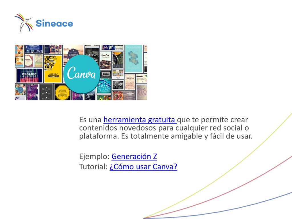 Es una herramienta gratuita que te permite crear contenidos novedosos para cualquier red social o plataforma.