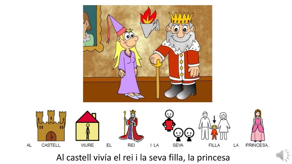 Al castell vivía el rei i la seva filla, la princesa
