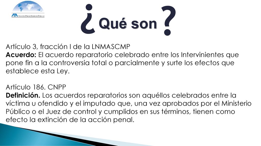 ¿ ¿ Qué son Artículo 3, fracción I de la LNMASCMP