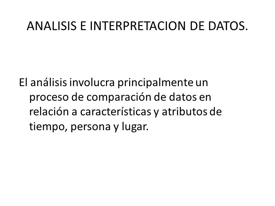 ANALISIS E INTERPRETACION DE DATOS.