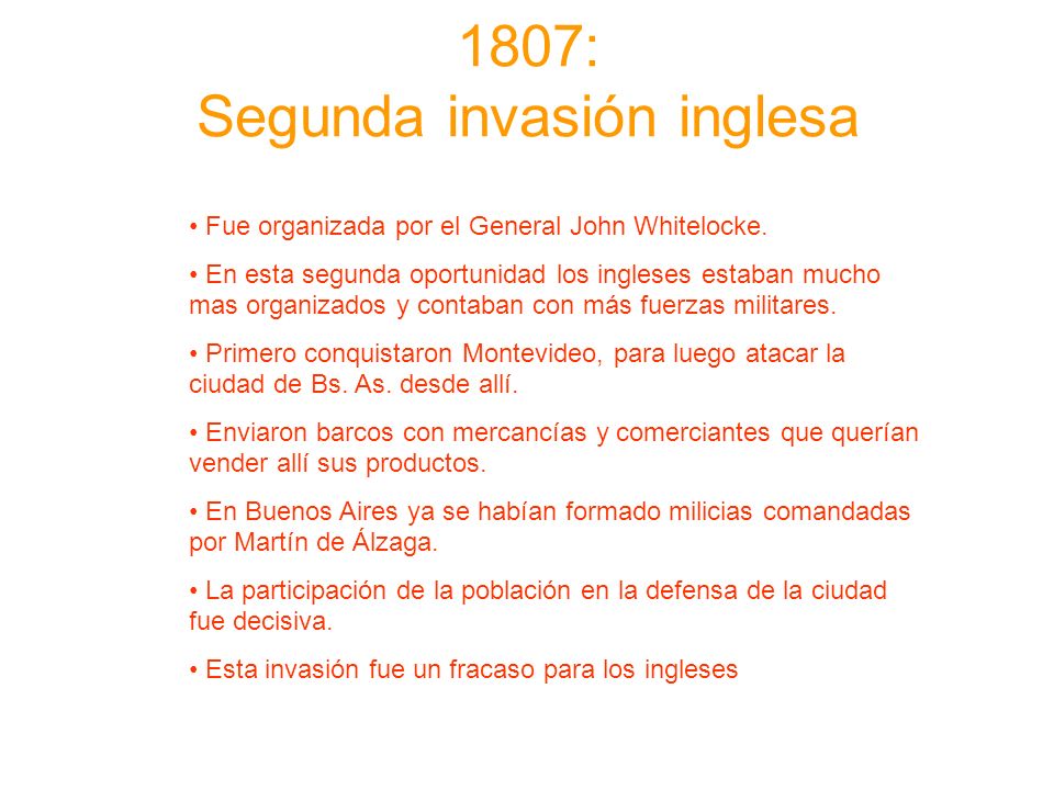 1807: Segunda invasión inglesa