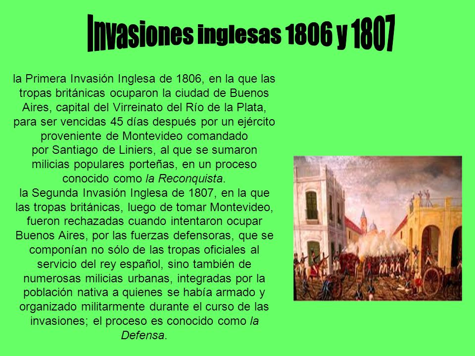 Invasiones inglesas 1806 y 1807