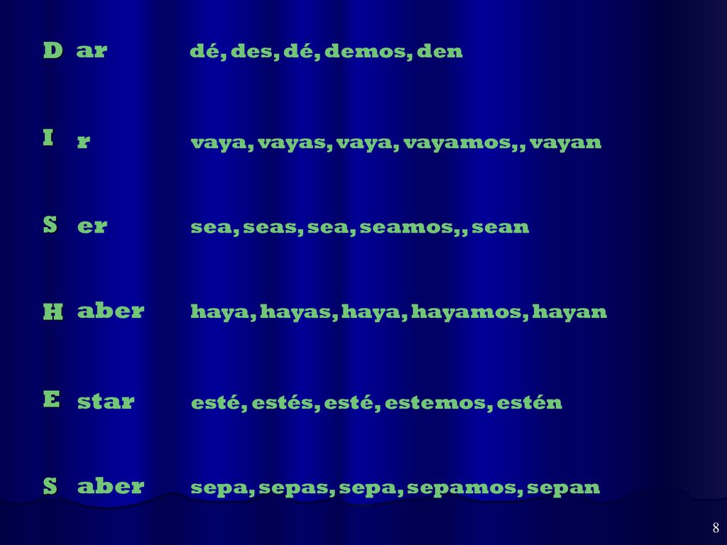 D ar I S r H E er aber star aber dé, des, dé, demos, den