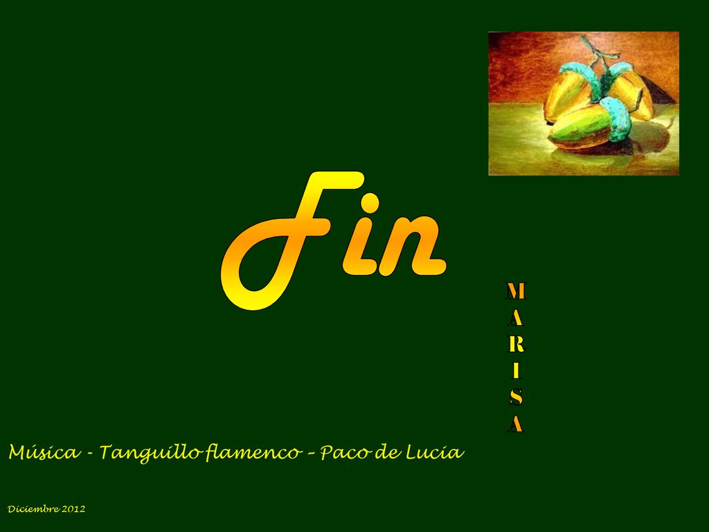 Fin M A R I S Música - Tanguillo flamenco – Paco de Lucia