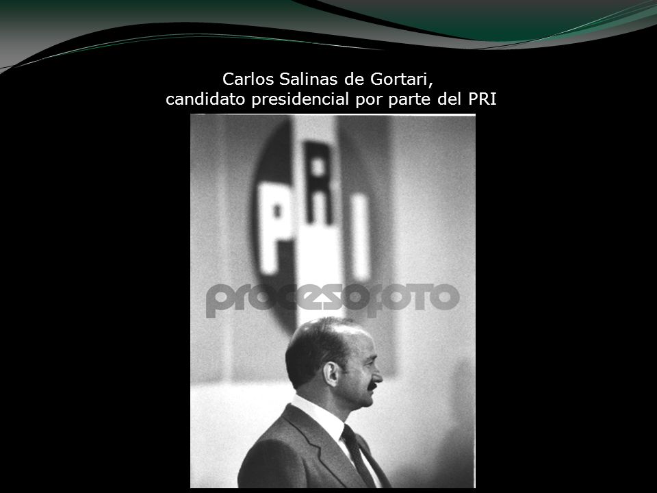 Carlos Salinas de Gortari, candidato presidencial por parte del PRI