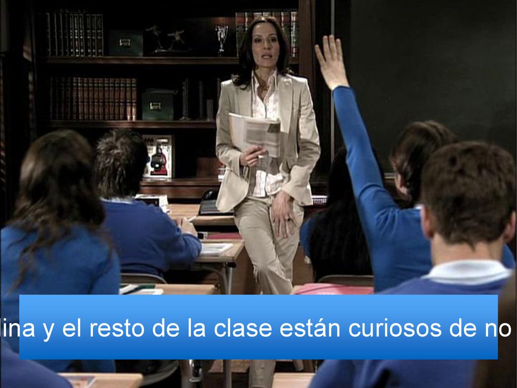 Victoria, Carolina y el resto de la clase están curiosos de no ver a Alfonso.