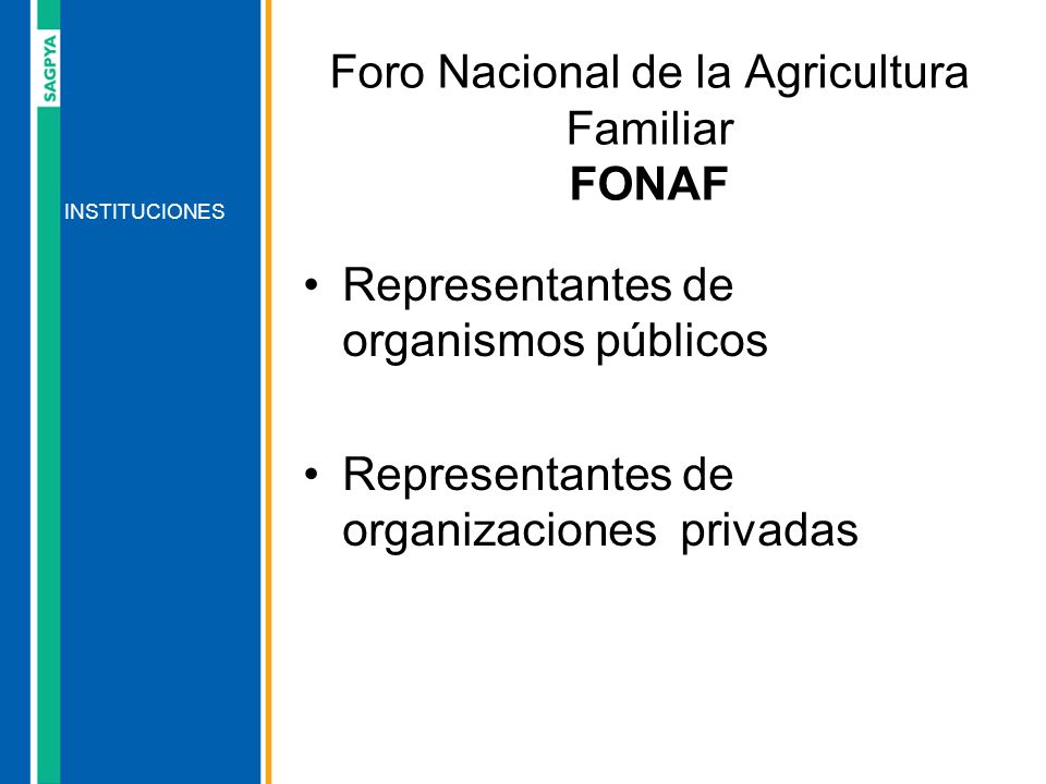 Foro Nacional de la Agricultura Familiar FONAF