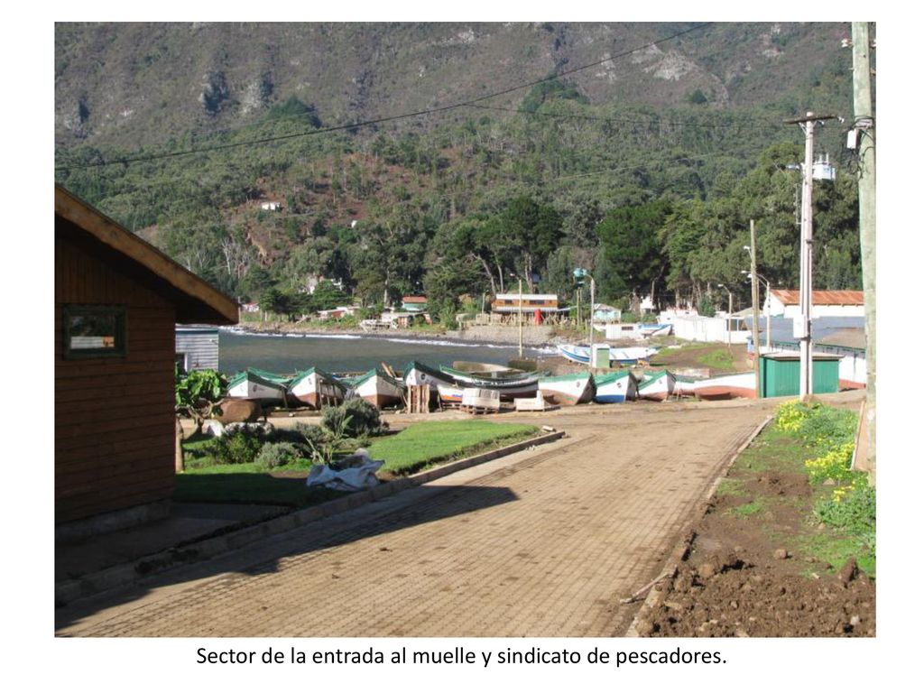 Sector de la entrada al muelle y sindicato de pescadores.