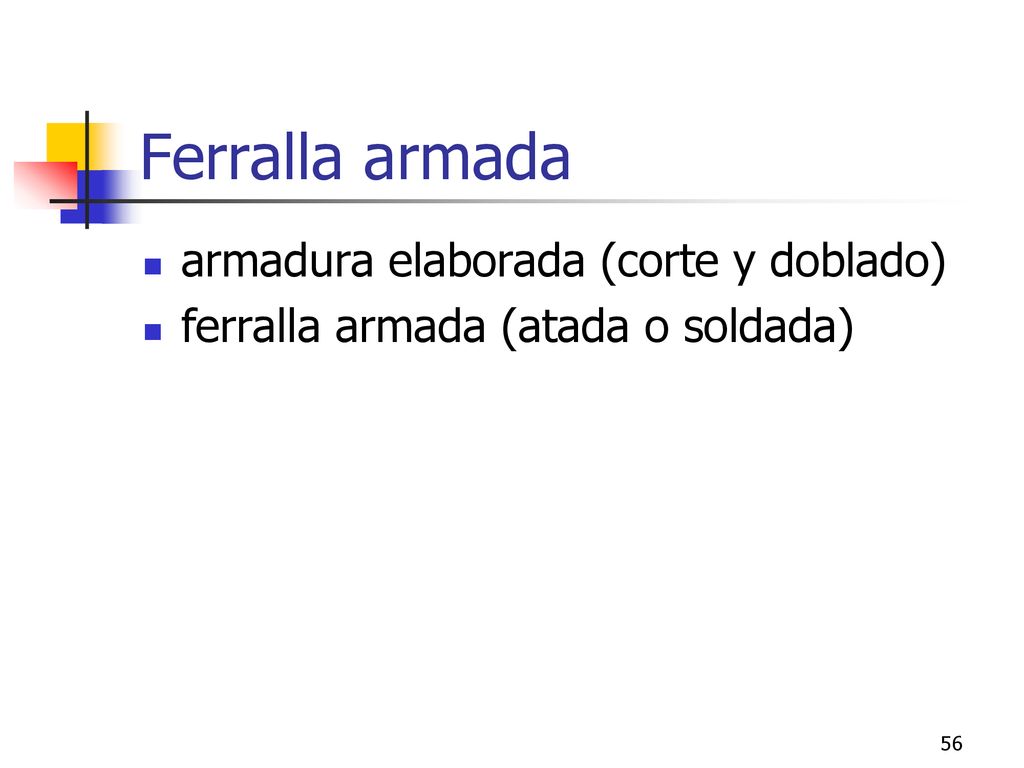 Ferralla armada armadura elaborada (corte y doblado)