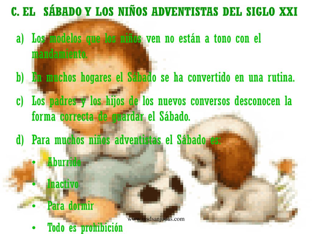 Los modelos que los niños ven no están a tono con el mandamiento.