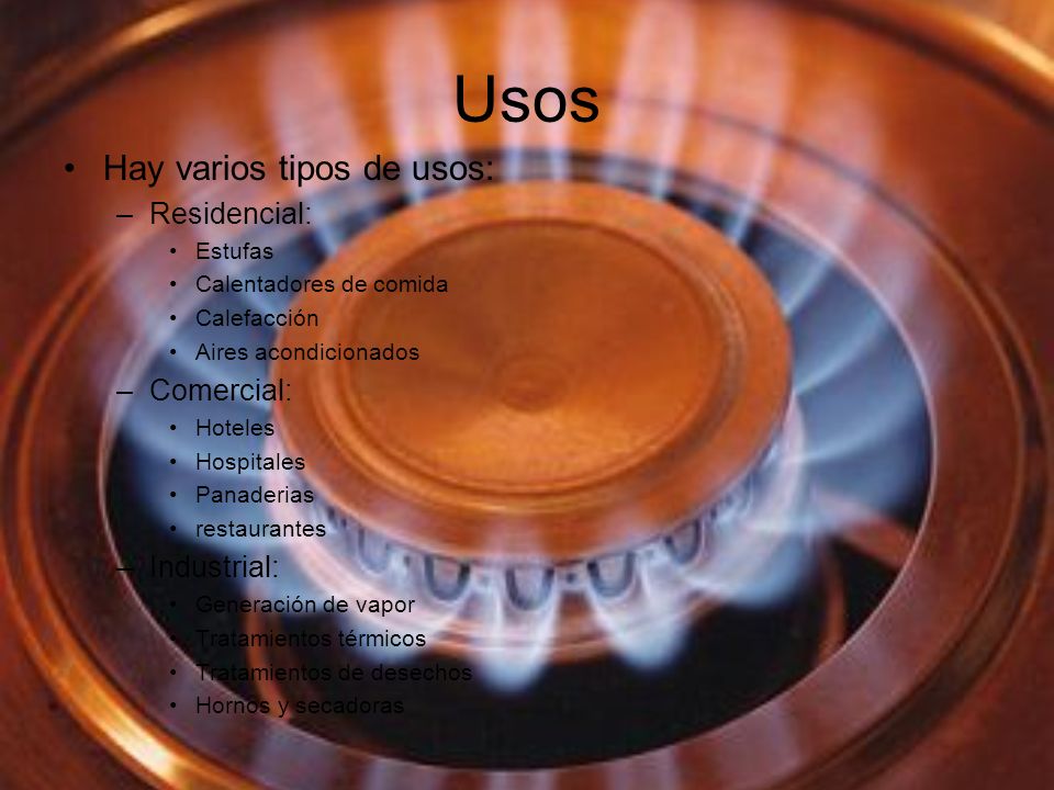 Usos Hay varios tipos de usos: Residencial: Comercial: Industrial: