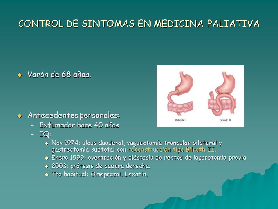 CONTROL DE SINTOMAS EN MEDICINA PALIATIVA