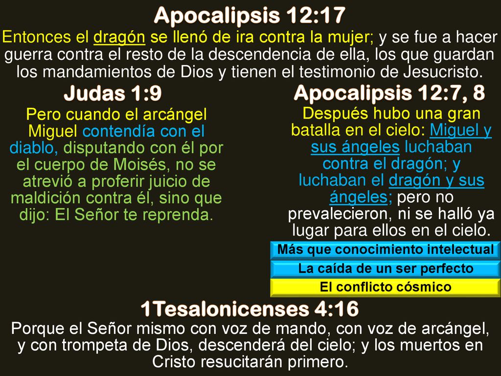 Más que conocimiento intelectual La caída de un ser perfecto