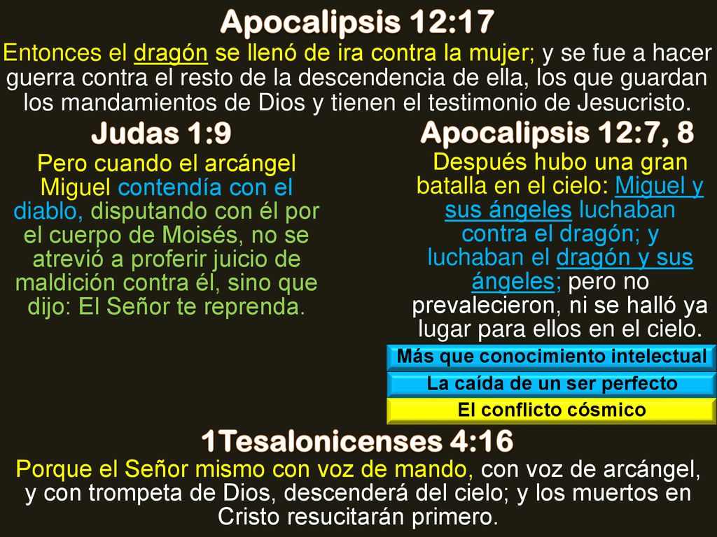 Más que conocimiento intelectual La caída de un ser perfecto