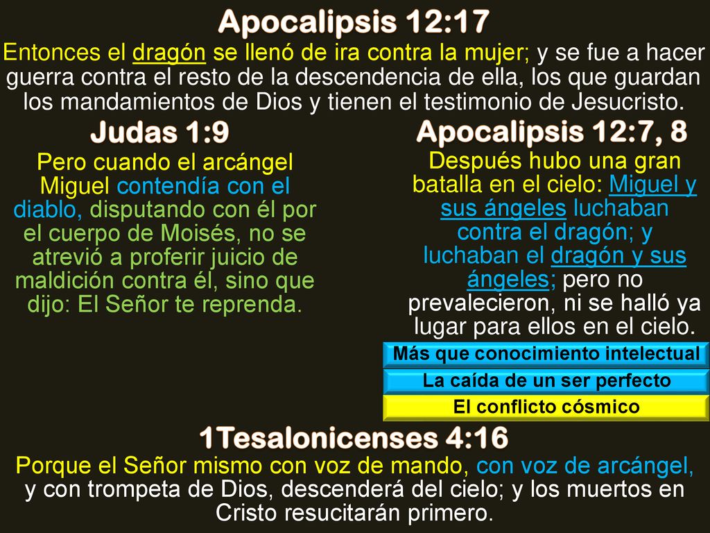 Más que conocimiento intelectual La caída de un ser perfecto