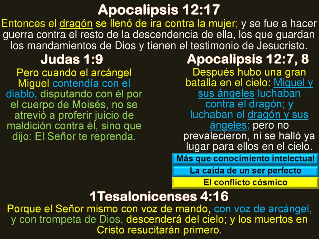 Más que conocimiento intelectual La caída de un ser perfecto