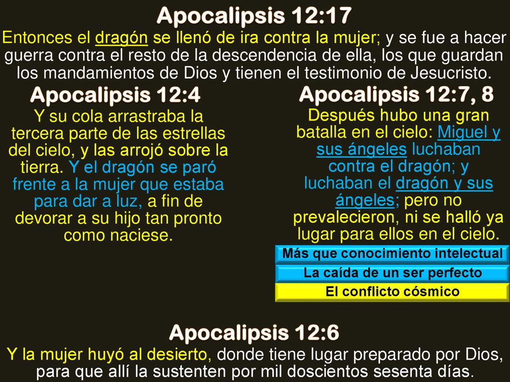 Más que conocimiento intelectual La caída de un ser perfecto
