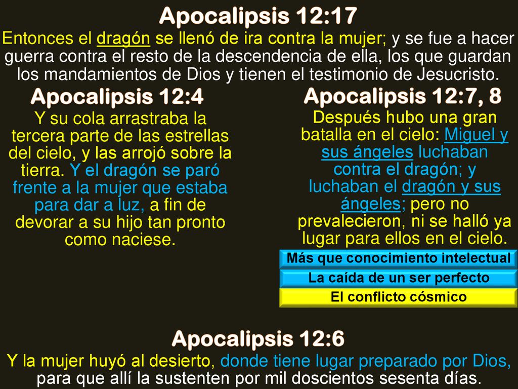 Más que conocimiento intelectual La caída de un ser perfecto