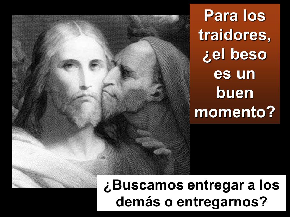 Para los traidores, ¿el beso es un buen momento