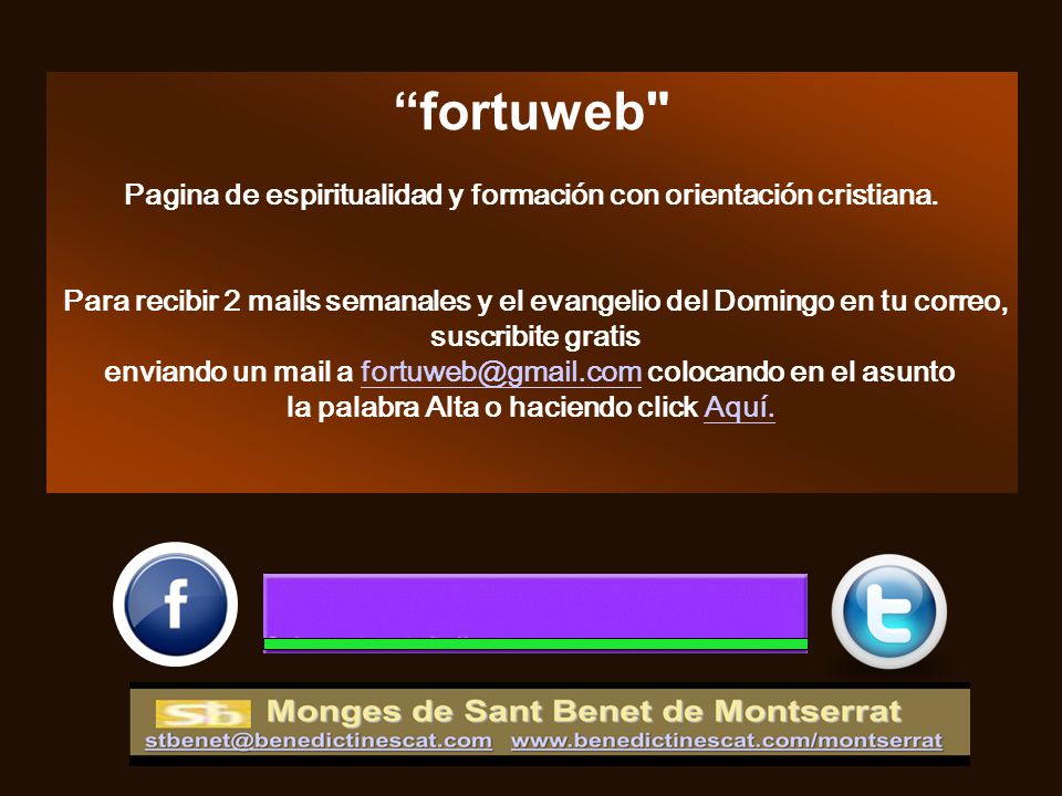 fortuweb Pagina de espiritualidad y formación con orientación cristiana.