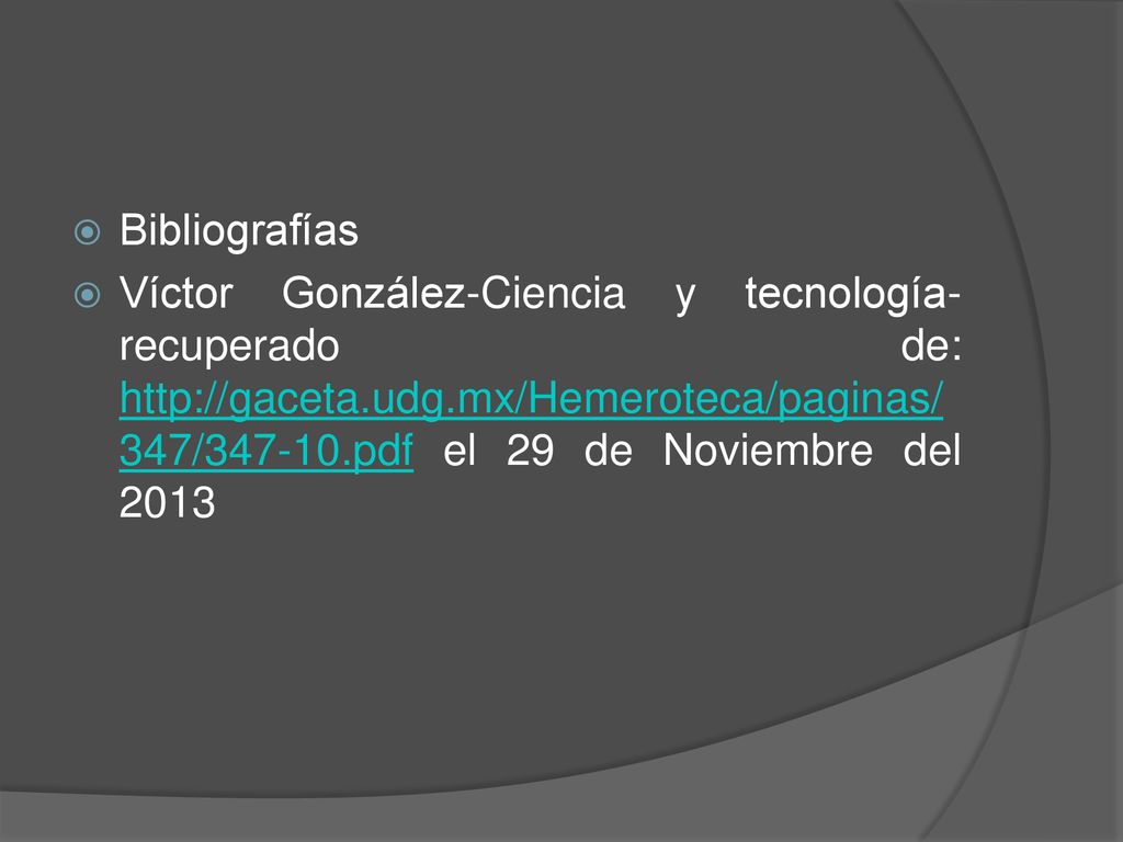 Bibliografías Víctor González-Ciencia y tecnología-recuperado de:   el 29 de Noviembre del