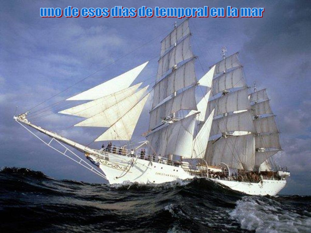 uno de esos dias de temporal en la mar
