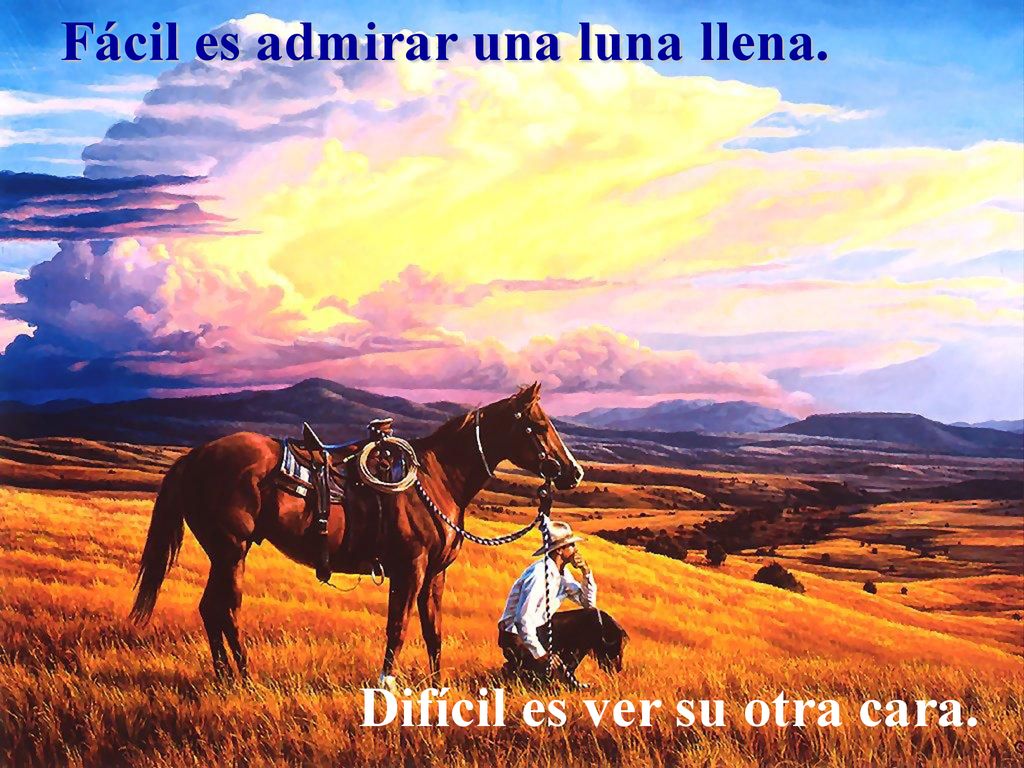 Fácil es admirar una luna llena. Difícil es ver su otra cara.