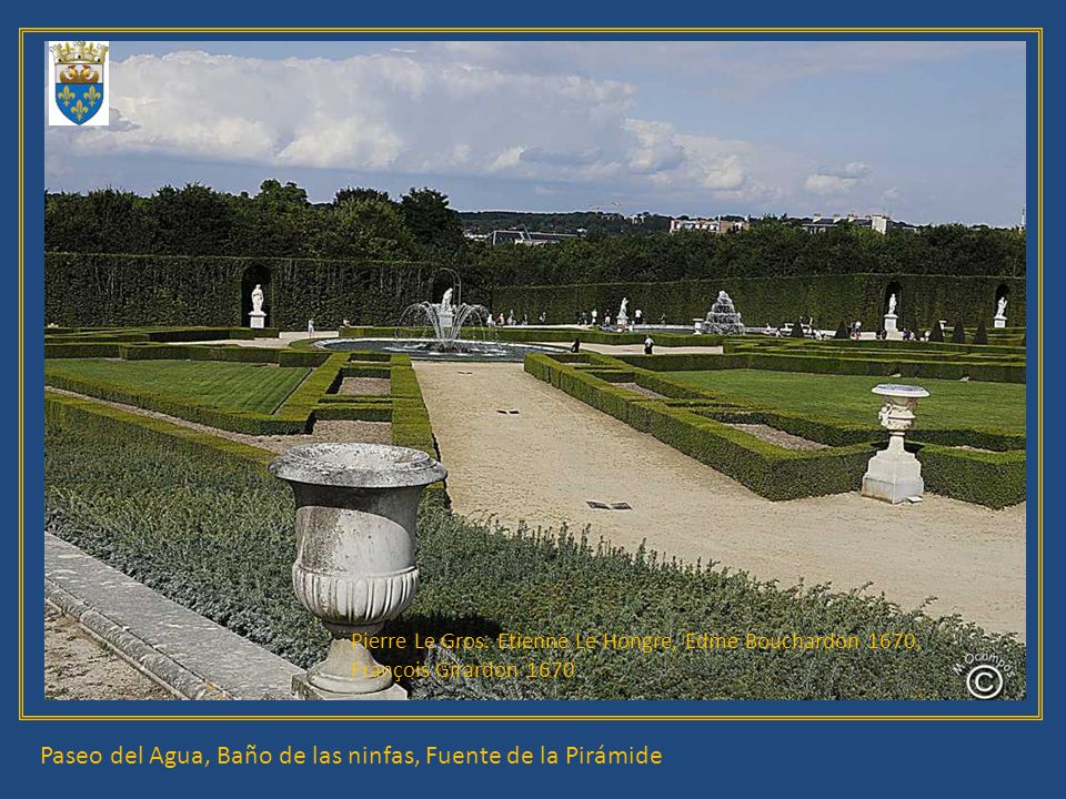 Paseo del Agua, Baño de las ninfas, Fuente de la Pirámide