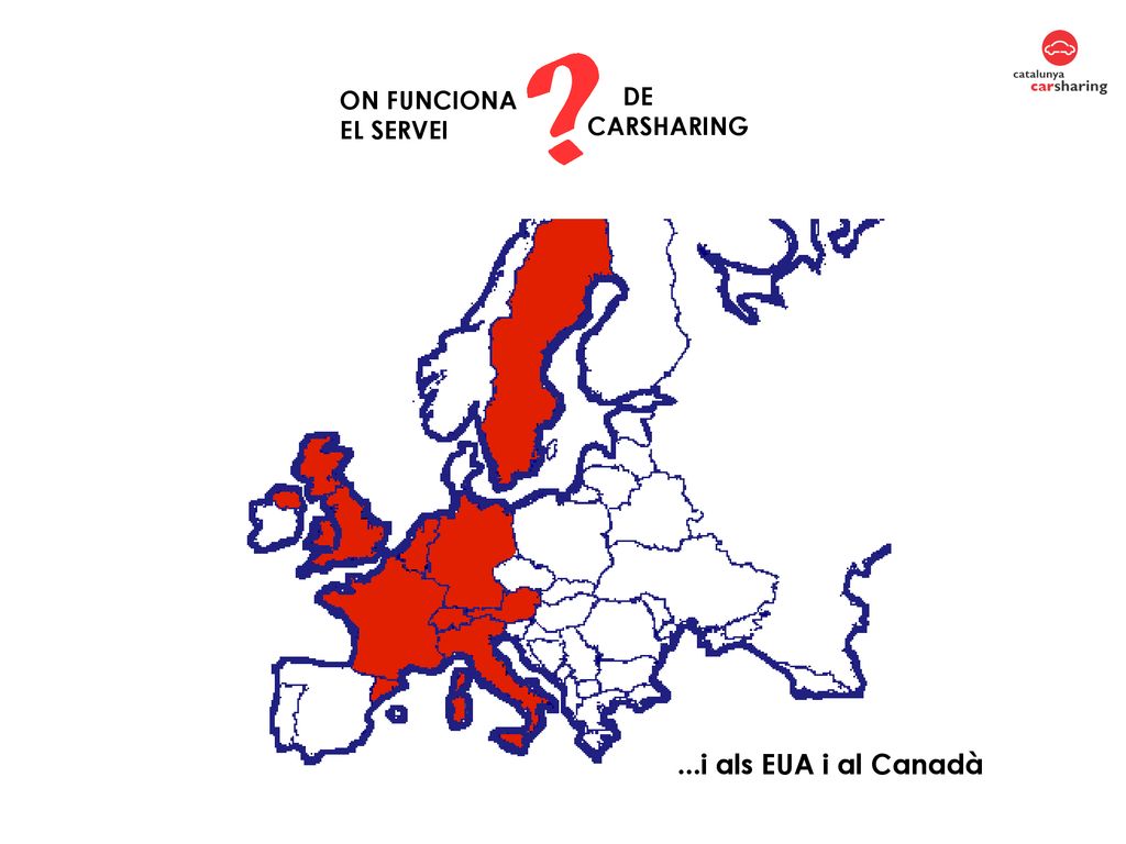 ON FUNCIONA EL SERVEI DE CARSHARING ...i als EUA i al Canadà
