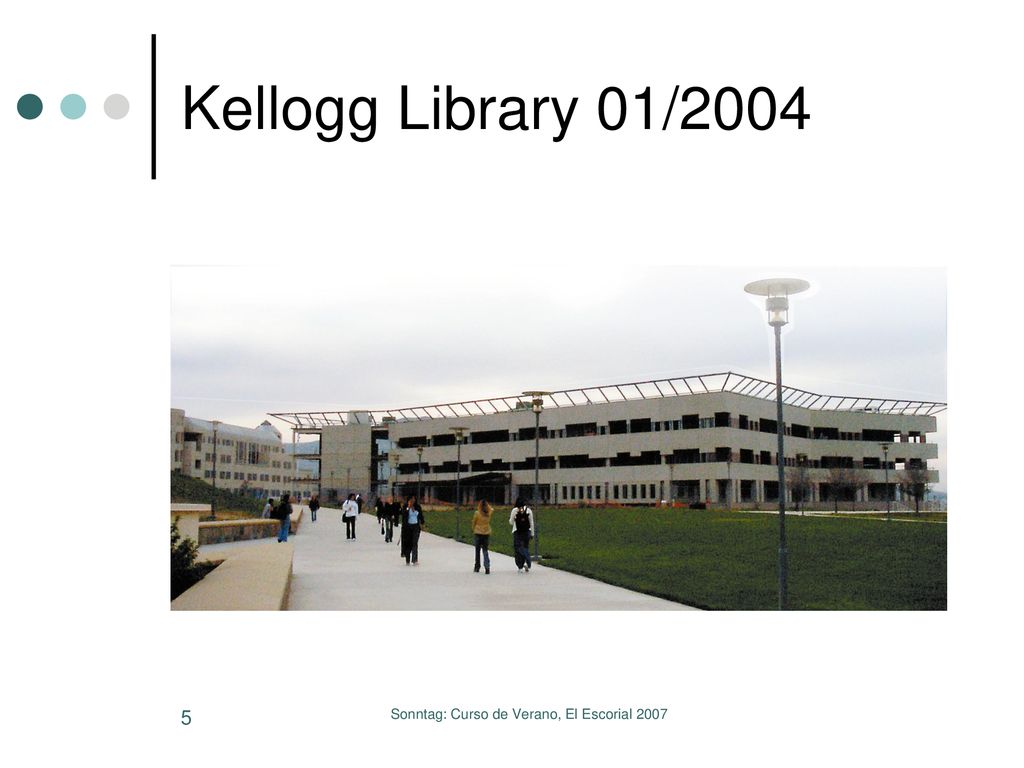 Sonntag: Curso de Verano, El Escorial 2007