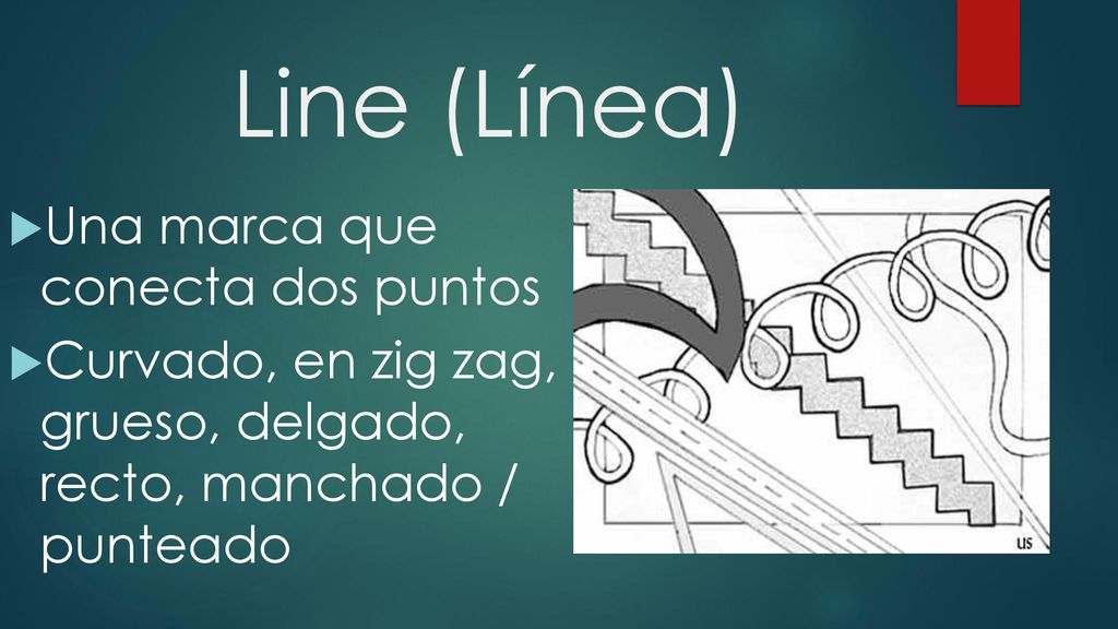 Line (Línea) Una marca que conecta dos puntos