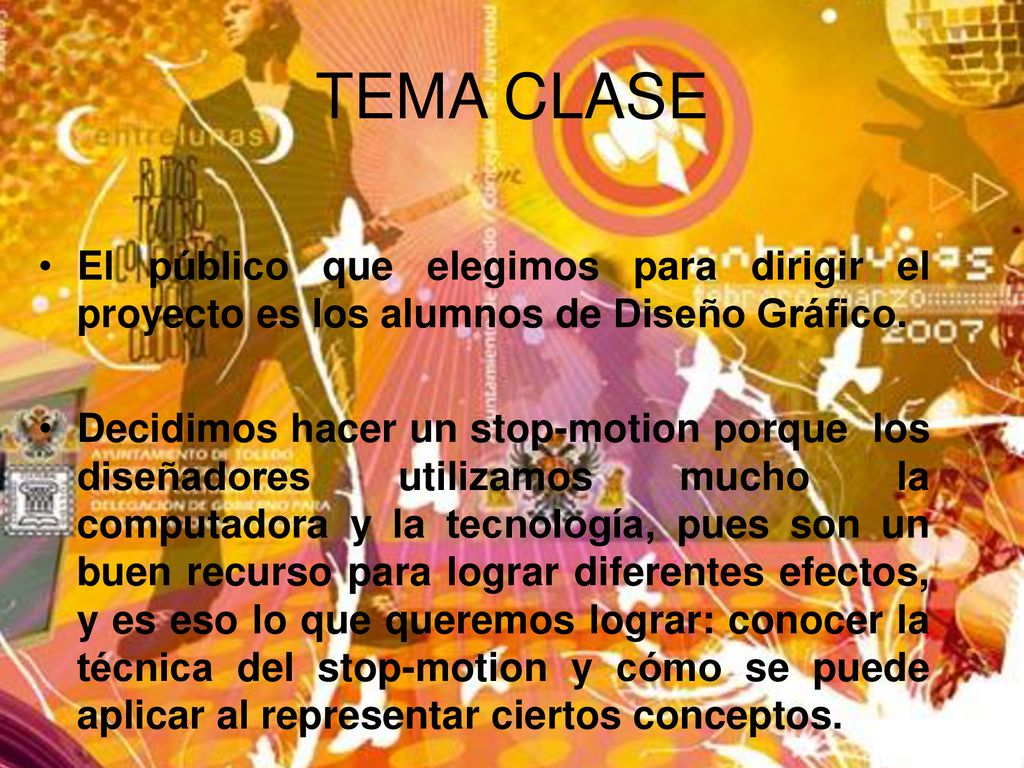TEMA CLASE El público que elegimos para dirigir el proyecto es los alumnos de Diseño Gráfico.