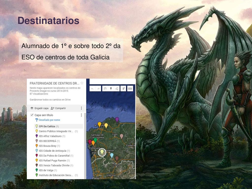 Destinatarios Alumnado de 1º e sobre todo 2º da ESO de centros de toda Galicia