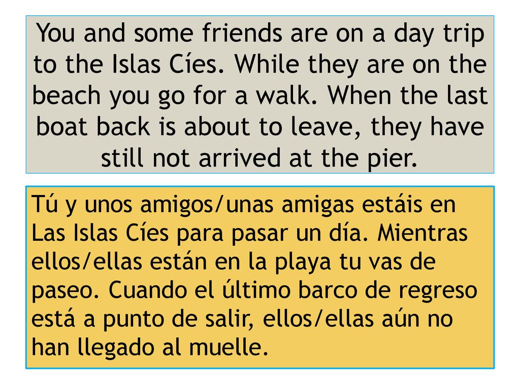 You and some friends are on a day trip to the Islas Cíes