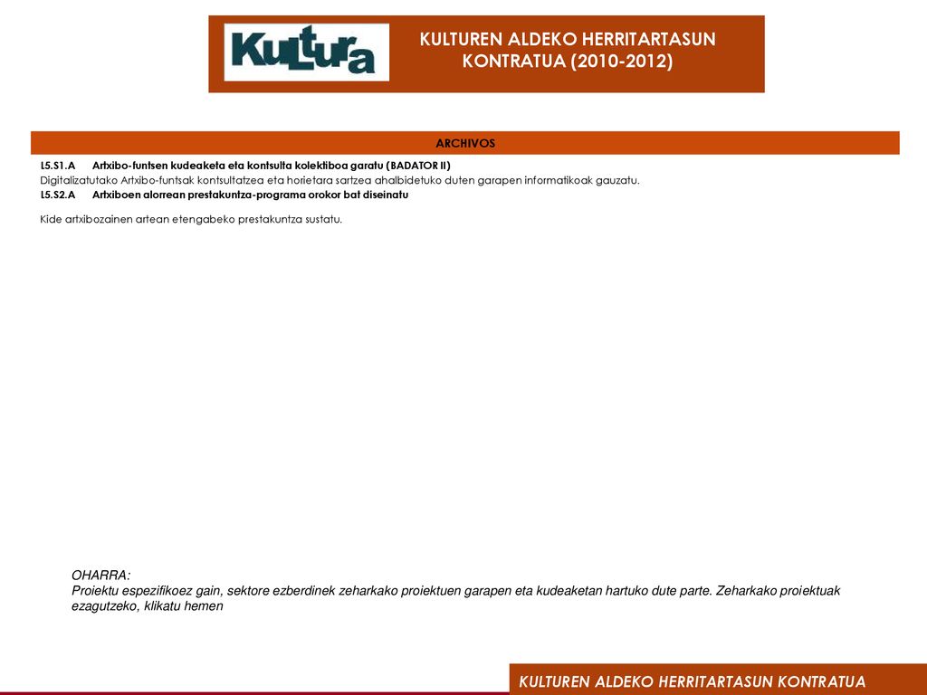 ARCHIVOS L5.S1.A Artxibo-funtsen kudeaketa eta kontsulta kolektiboa garatu (BADATOR II)
