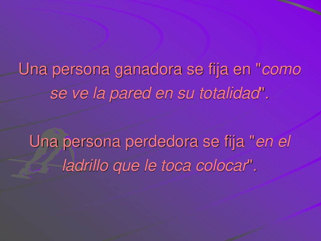 Una persona ganadora se fija en como se ve la pared en su totalidad .