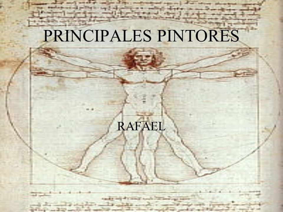 PRINCIPALES PINTORES RAFAEL