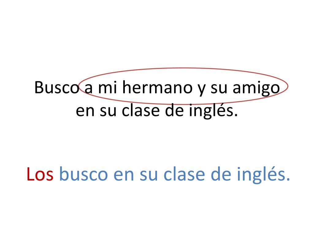 Busco a mi hermano y su amigo en su clase de inglés.