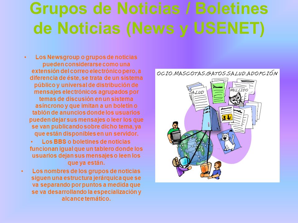 Grupos de Noticias / Boletines de Noticias (News y USENET)