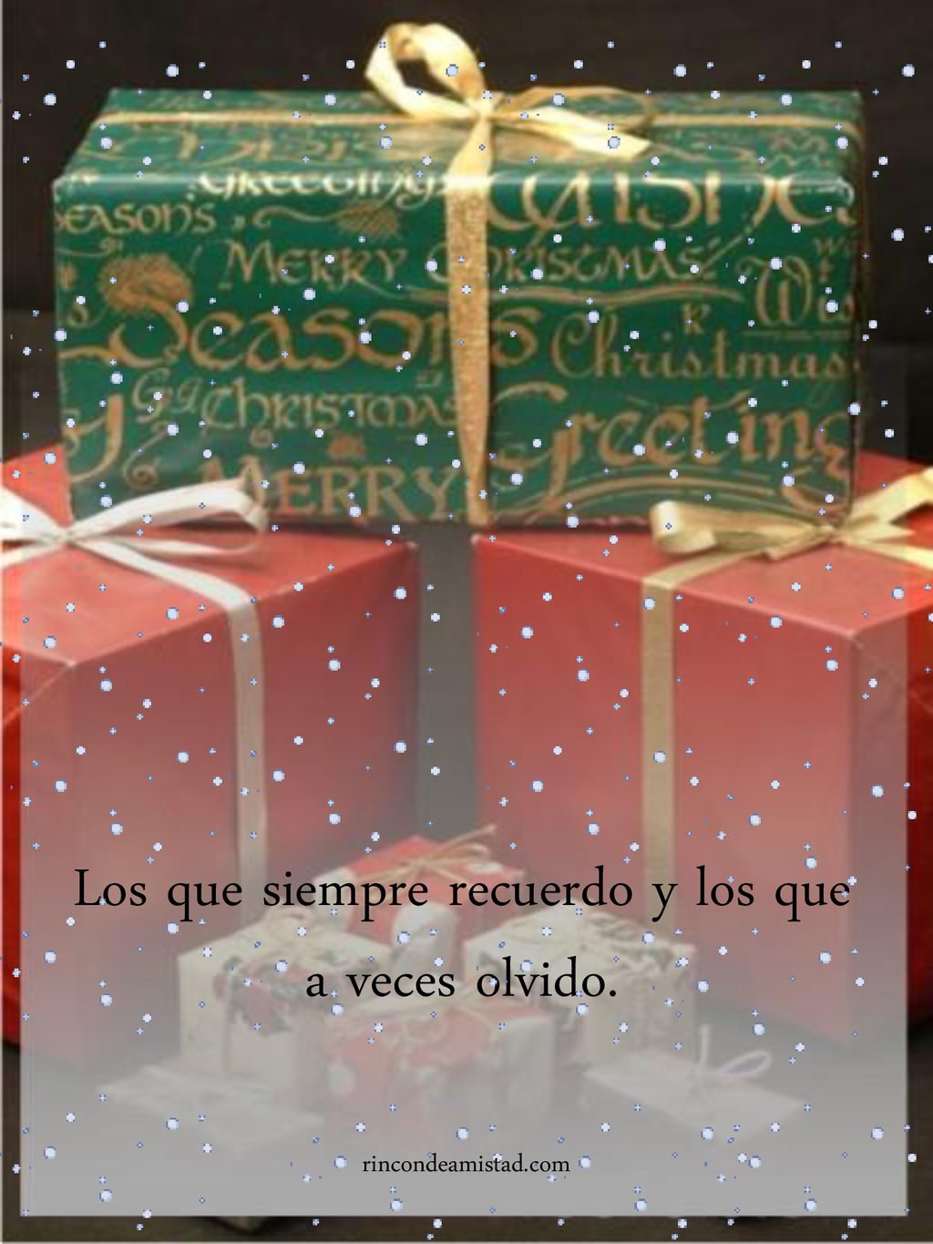 Los que siempre recuerdo y los que a veces olvido.