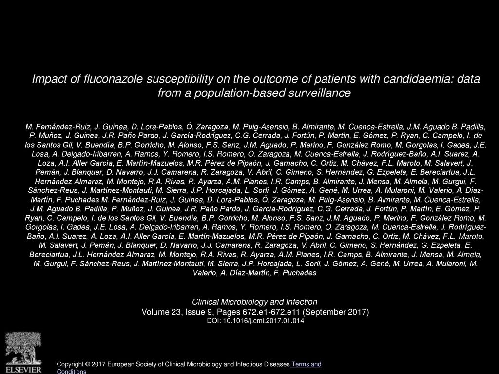 Impact of fluconazole susceptibility on the outcome of patients with candidaemia: data from a population-based surveillance