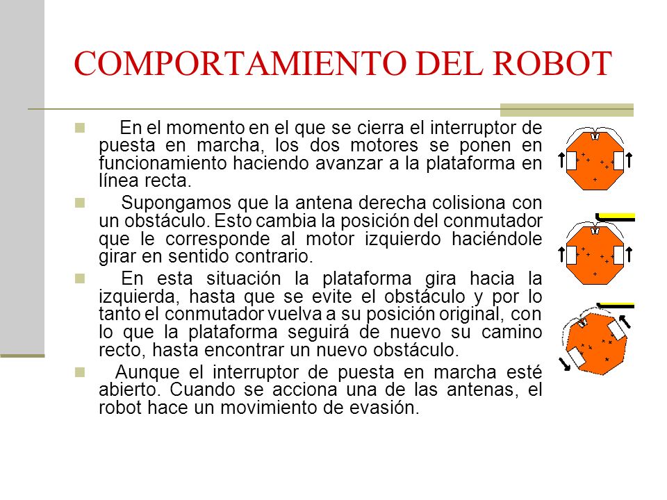 COMPORTAMIENTO DEL ROBOT