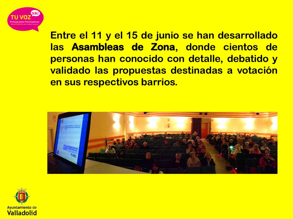 Entre el 11 y el 15 de junio se han desarrollado las Asambleas de Zona, donde cientos de personas han conocido con detalle, debatido y validado las propuestas destinadas a votación en sus respectivos barrios.